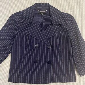 Talbots jacket size 12 Petite, Navy Blue